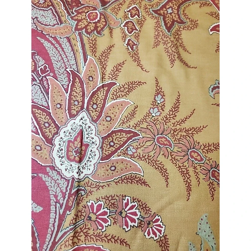 Pottery Barn Madeline‎ Palampore Euro Sham 24x24 Linen Blend NWOT Floral